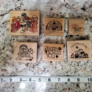 Rubber Stamp 6 pc set